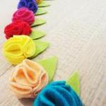 Mini Felt Rosette Hair Cli..